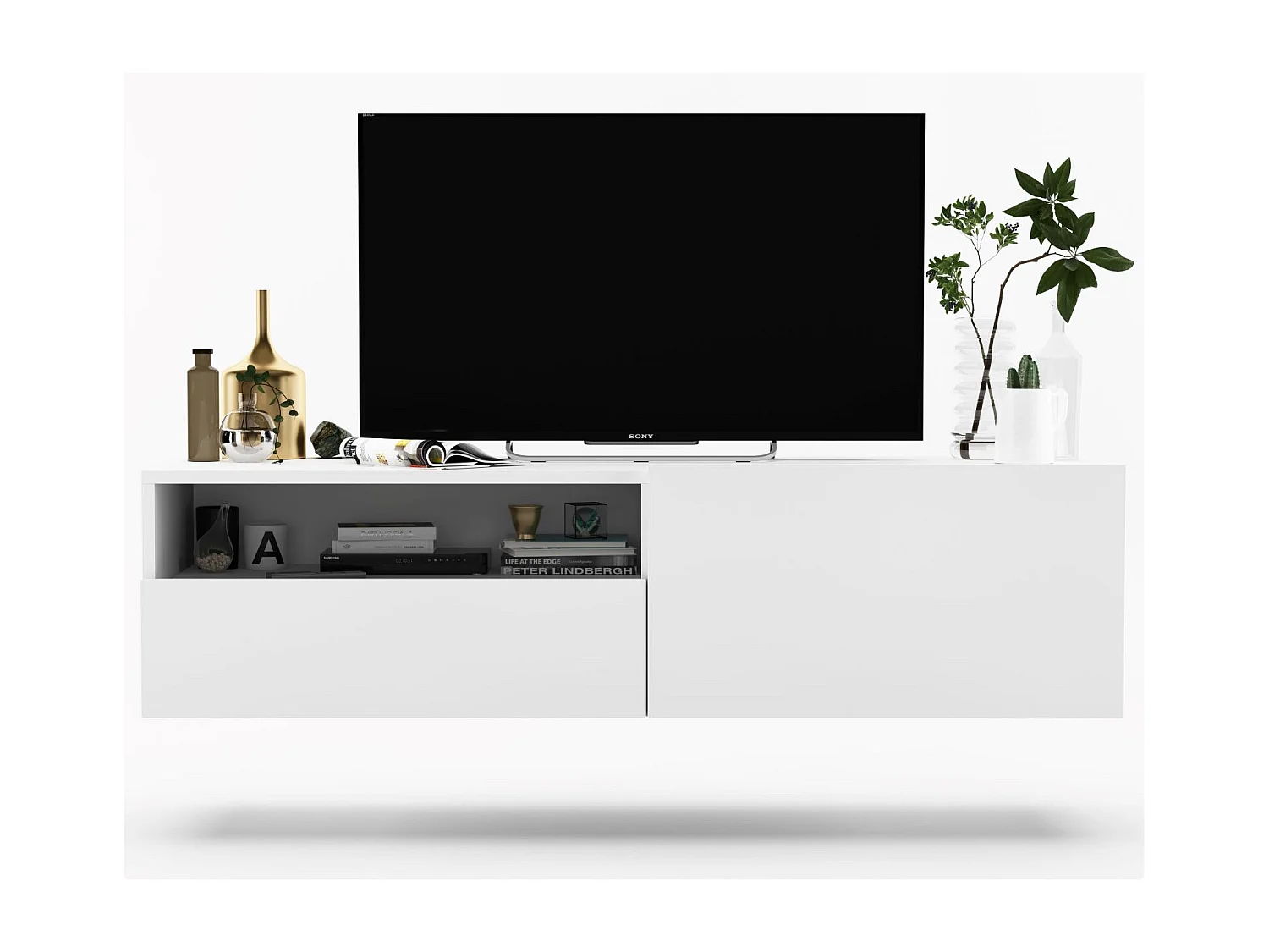 Szafka RTV SELF 120 biała mat