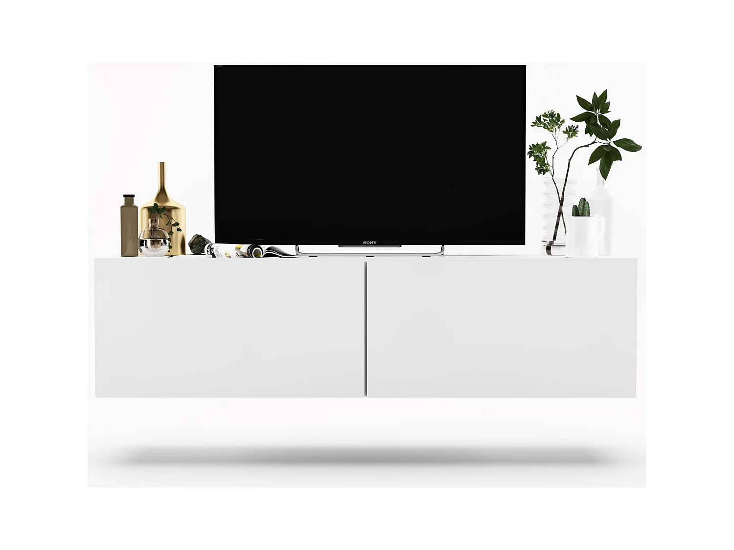 Szafka RTV SELF 2 120 biała mat