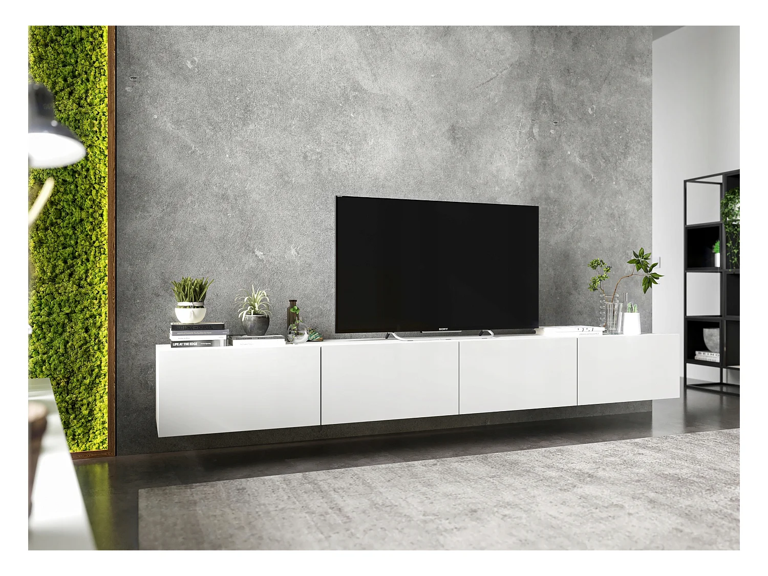 Szafka RTV SELF 2 120 biała mat