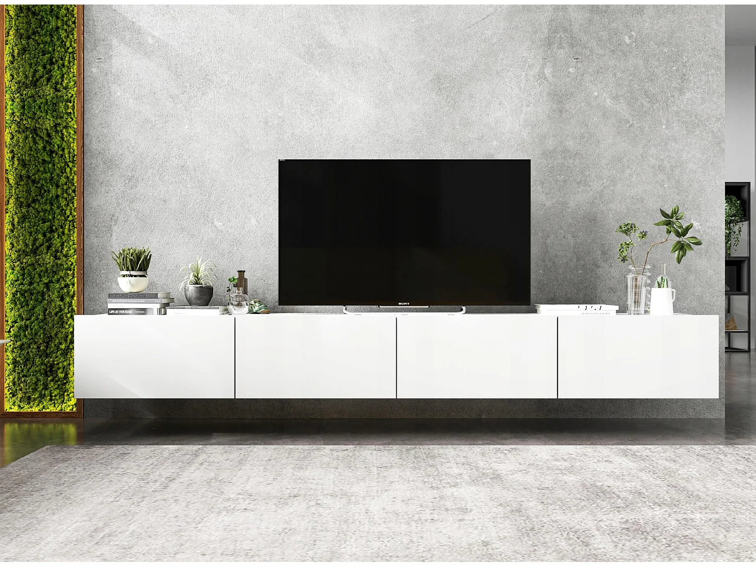 Szafka RTV SELF 2 120 biała mat