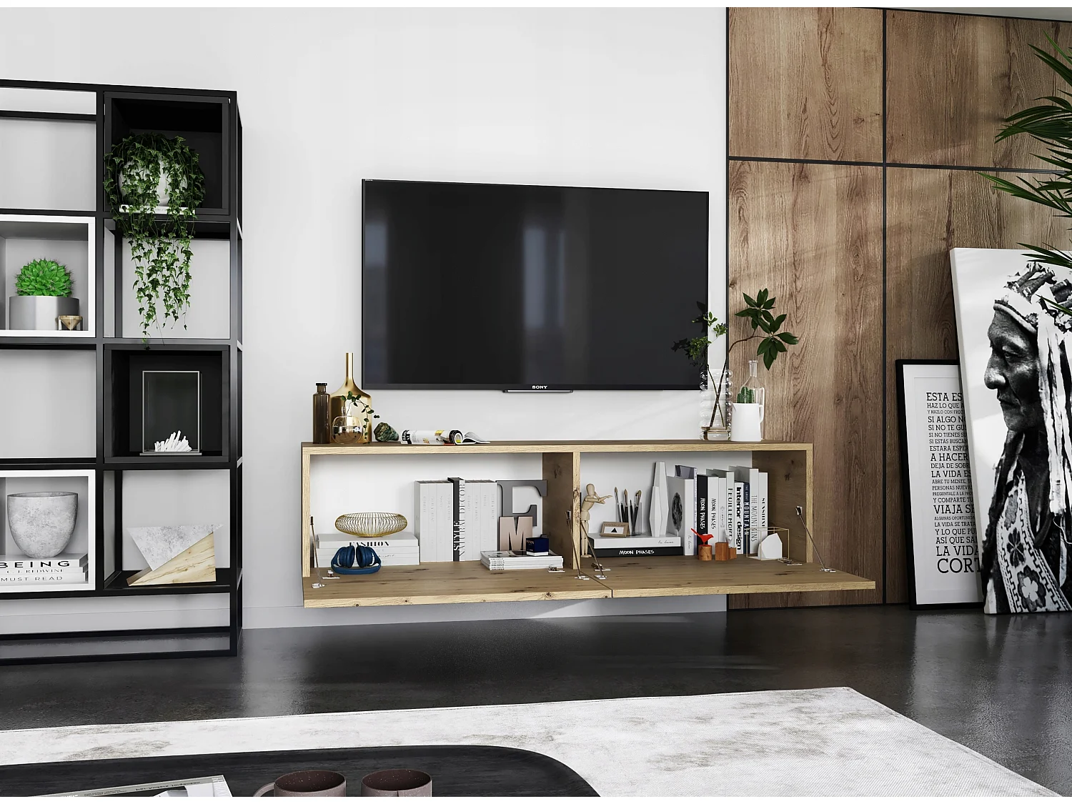 Szafka RTV SELF 2 120 dąb artisan