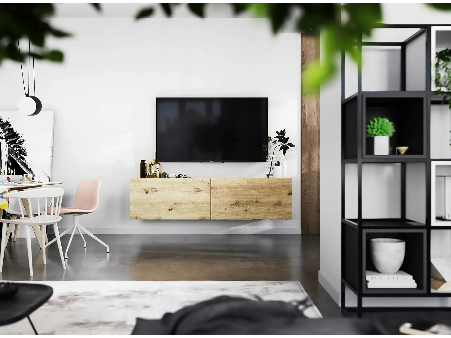 Szafka RTV SELF 2 120 dąb artisan