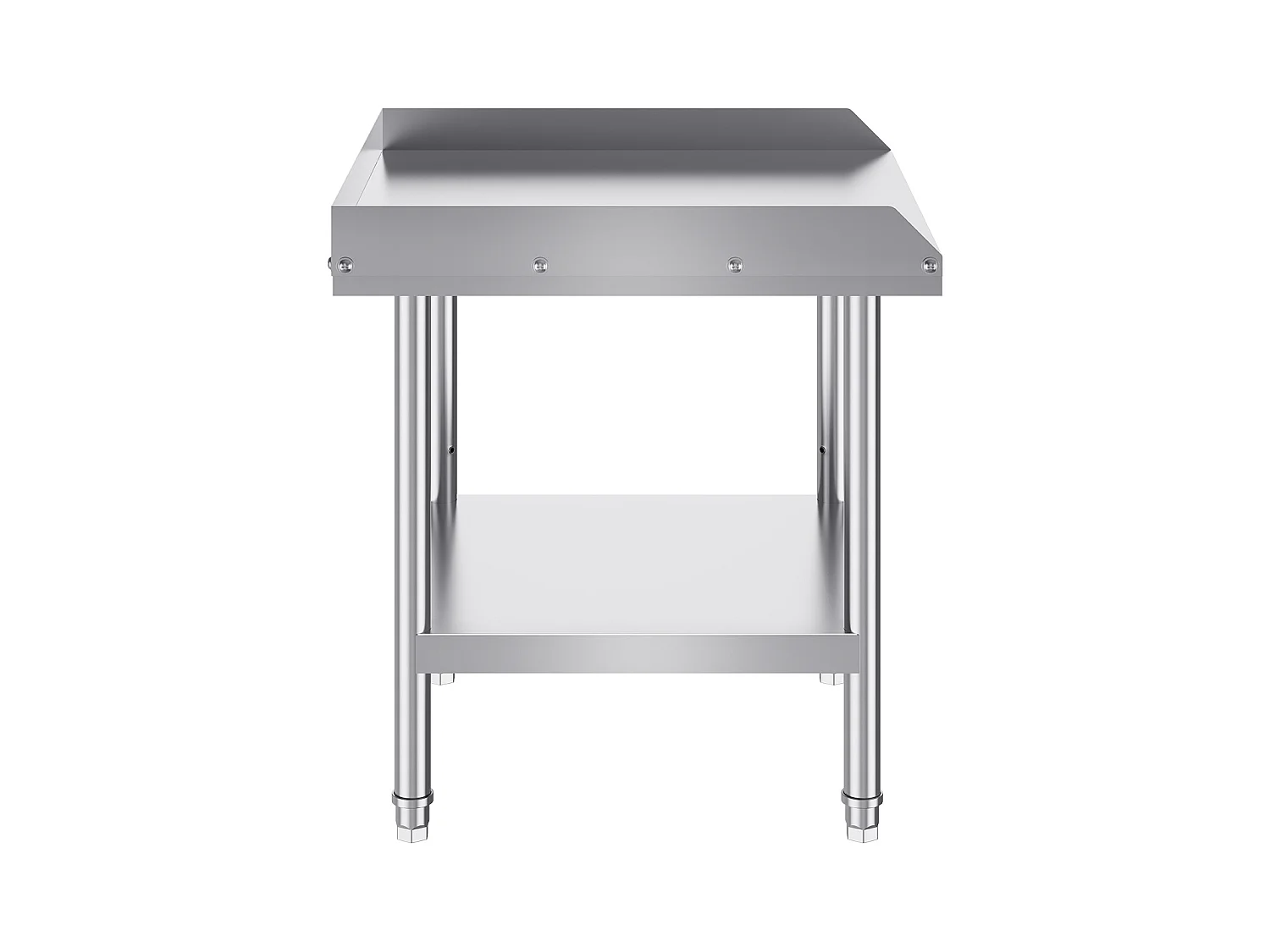 Table de Travail SucceBuy Table de Travail en Acier Inoxydable 60.96 x 60.96 cm Table de Préparation des Aliments Restaurant