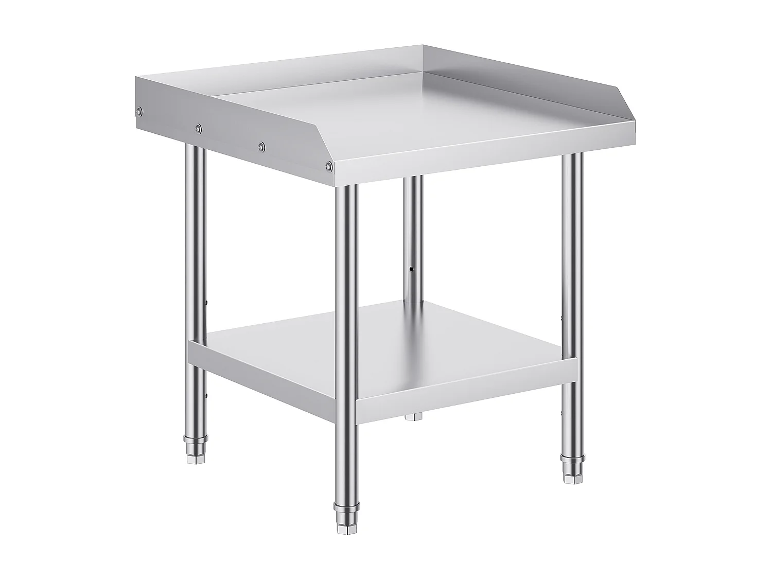 Stół Roboczy SucceBuy Stół Roboczy ze Stali Nierdzewnej 60.96 x 60.96 cm, Stół do Przygotowywania Żywności w Restauracji