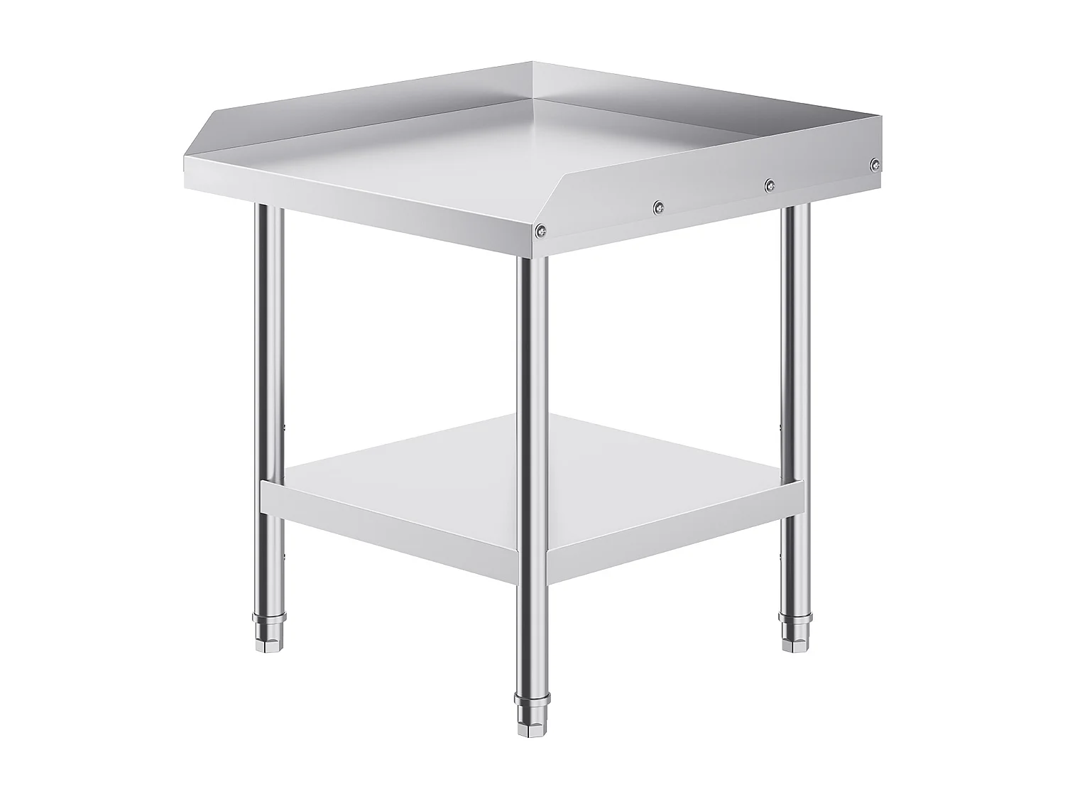 Stół Roboczy SucceBuy Stół Roboczy ze Stali Nierdzewnej 60.96 x 60.96 cm, Stół do Przygotowywania Żywności w Restauracji