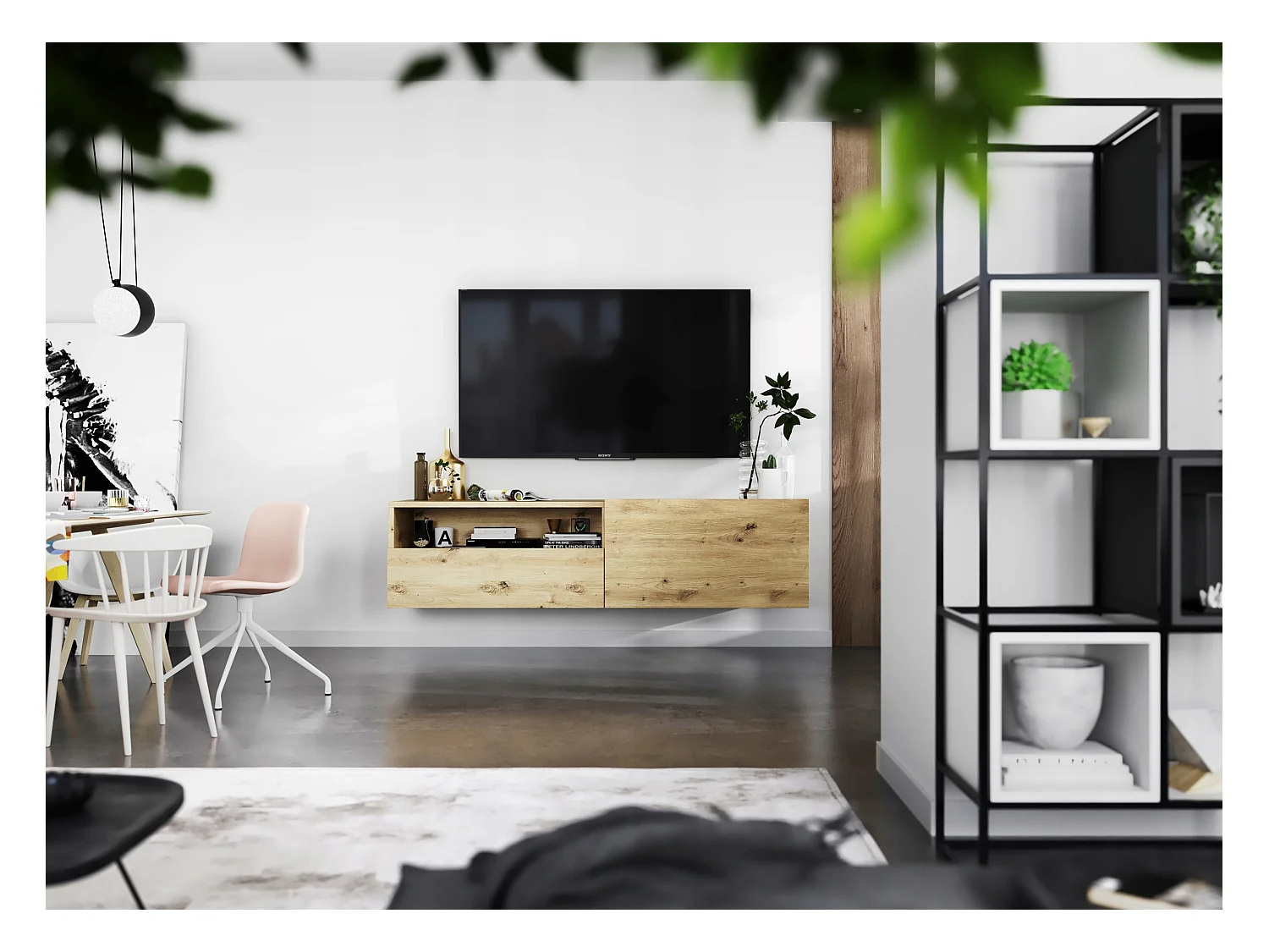 Szafka RTV SELF 120 dąb artisan