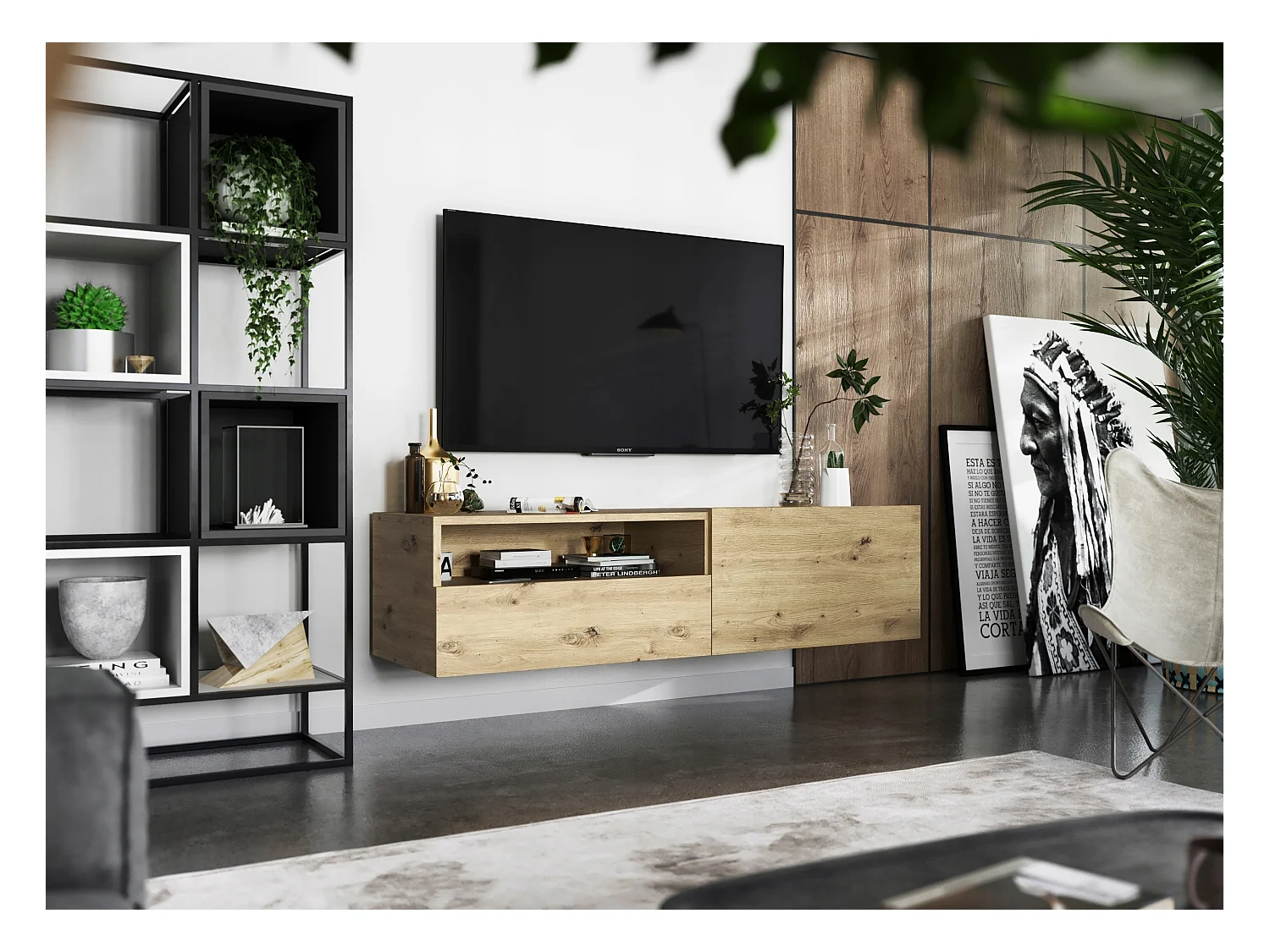 Szafka RTV SELF 120 dąb artisan