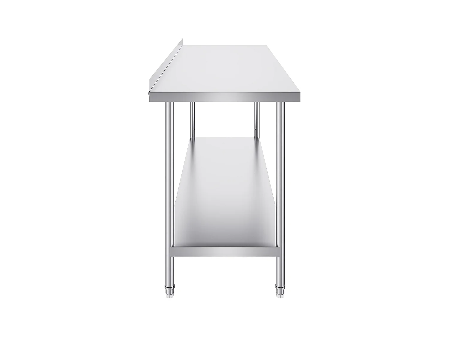 Table de Travail Cuisine SucceBuy, 61 x 182,9 cm, Table de Préparation des Aliments, pour la Préparation en Cuisine, au Restaurant et en Atelier