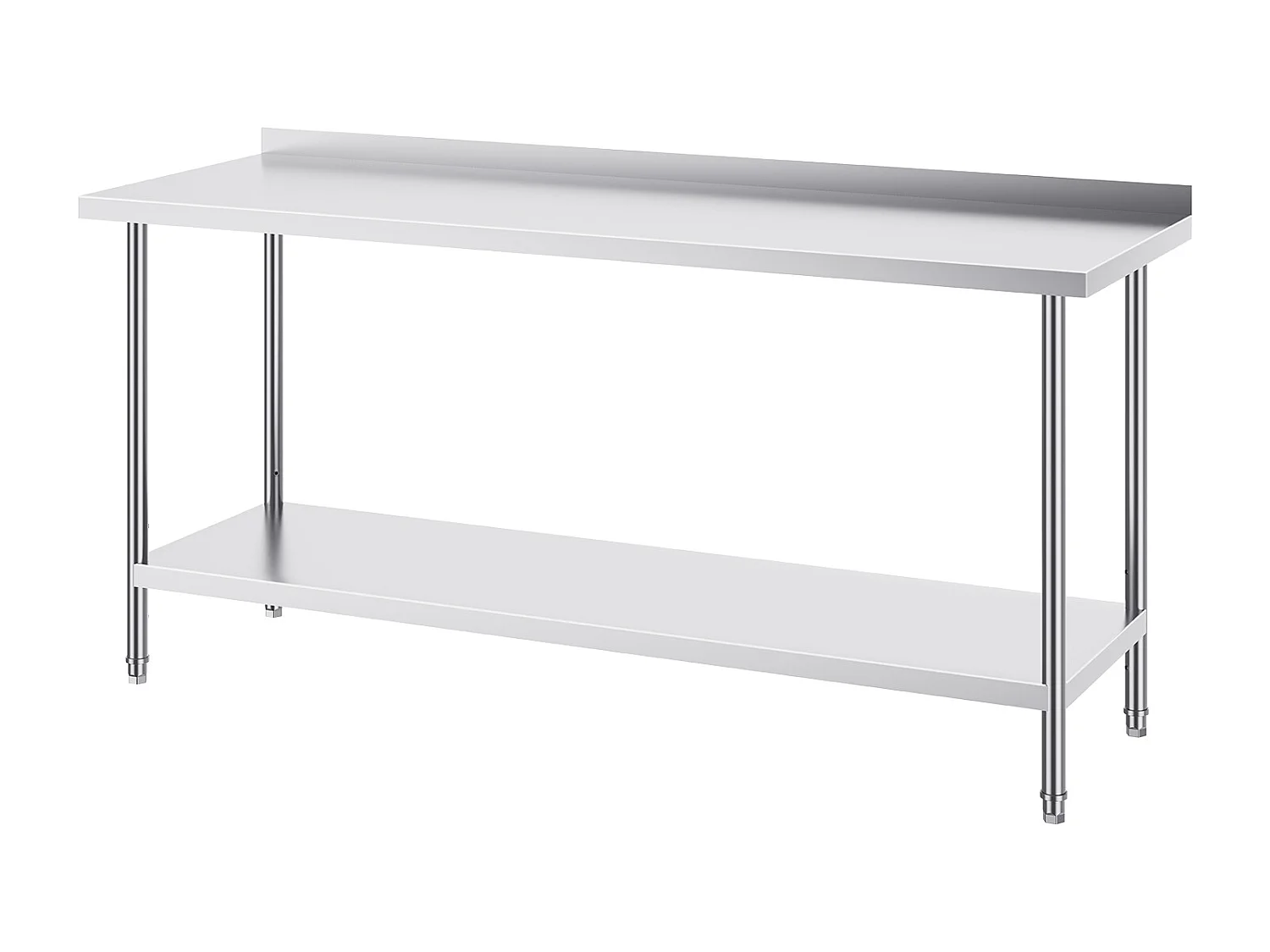 Werktafel Keuken SucceBuy, 61 x 182,9 cm, Voedselbereidingstafel, voor de Bereiding in de Keuken, in het Restaurant en in de Werkplaats