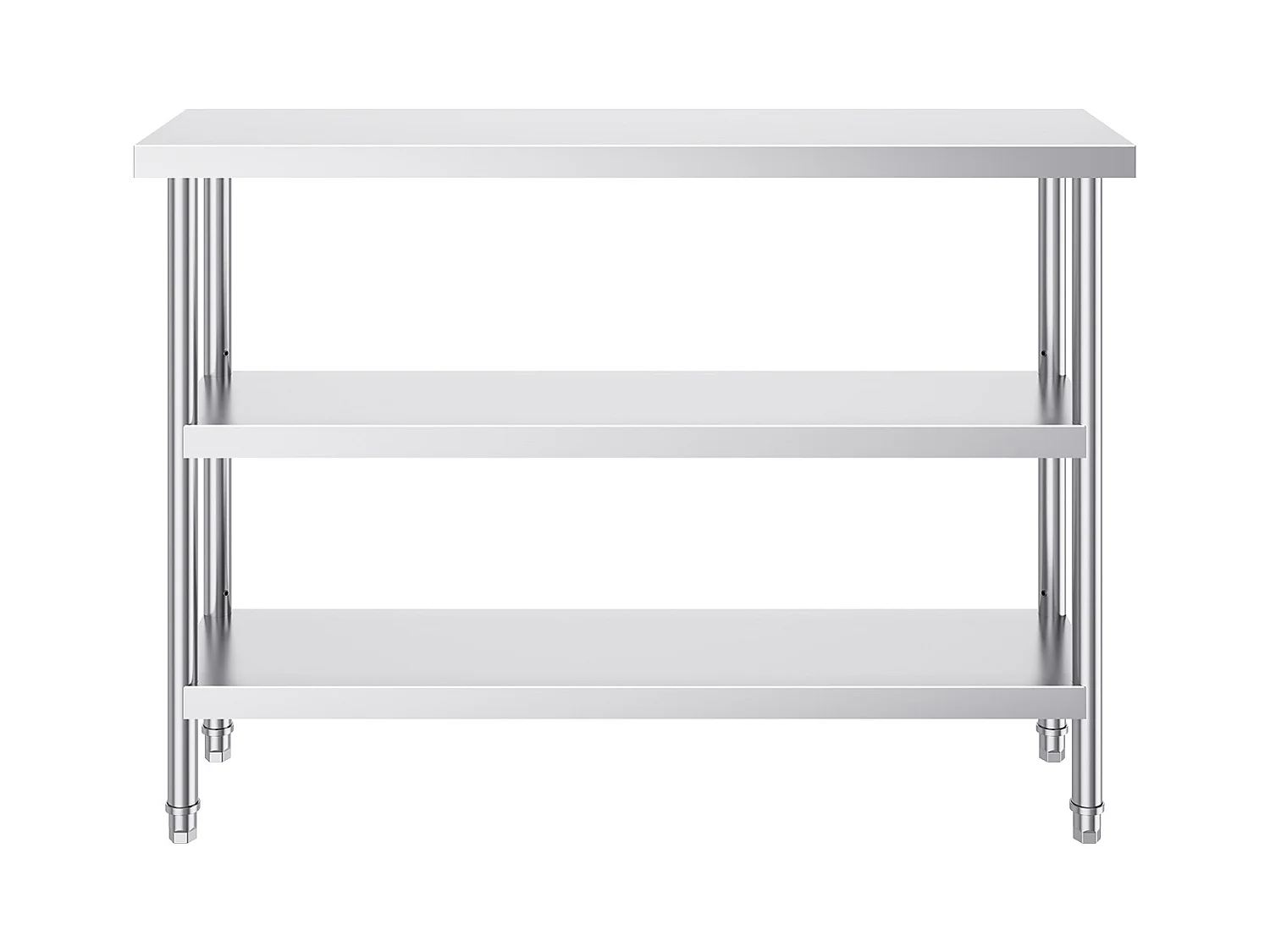 Mesa de Trabalho Cozinha SucceBuy 35,6x121,9 cm, Mesa de Trabalho de Cozinha Comercial em Aço Inoxidável