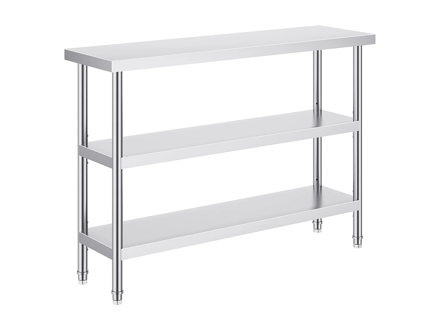 Table de Travail Cuisine SucceBuy 35,6x121,9 cm, Table de Travail de Cuisine Commerciale en Acier Inoxydable