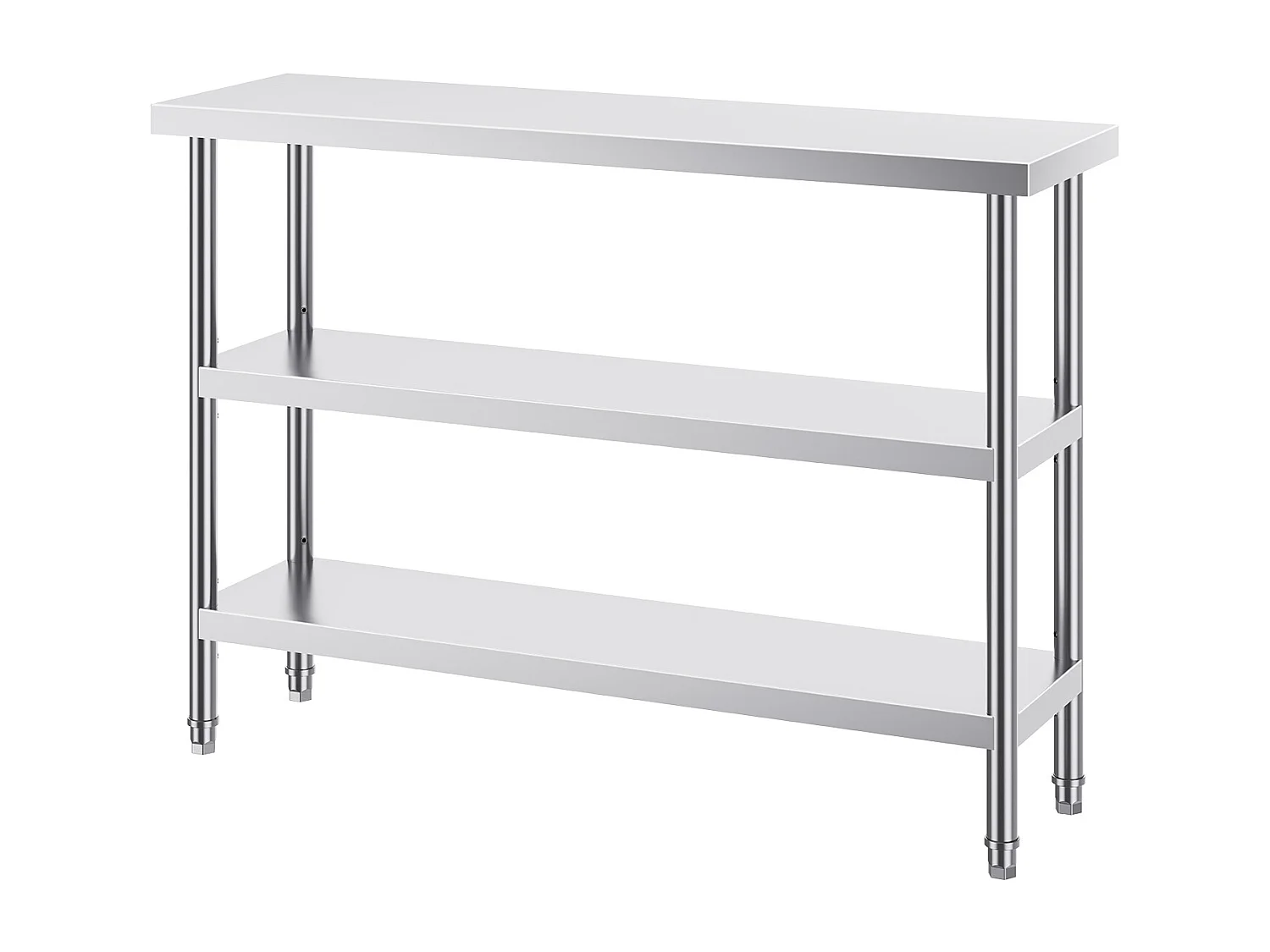 Table de Travail Cuisine SucceBuy 35,6x121,9 cm, Table de Travail de Cuisine Commerciale en Acier Inoxydable