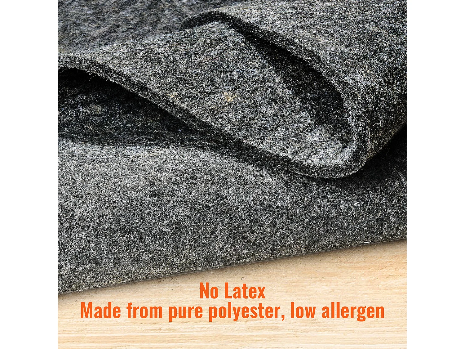 Sous-tapis Antidérapant SucceBuy, 122x183 cm, 12 mm d'Épaisseur, pour Tous les Sols