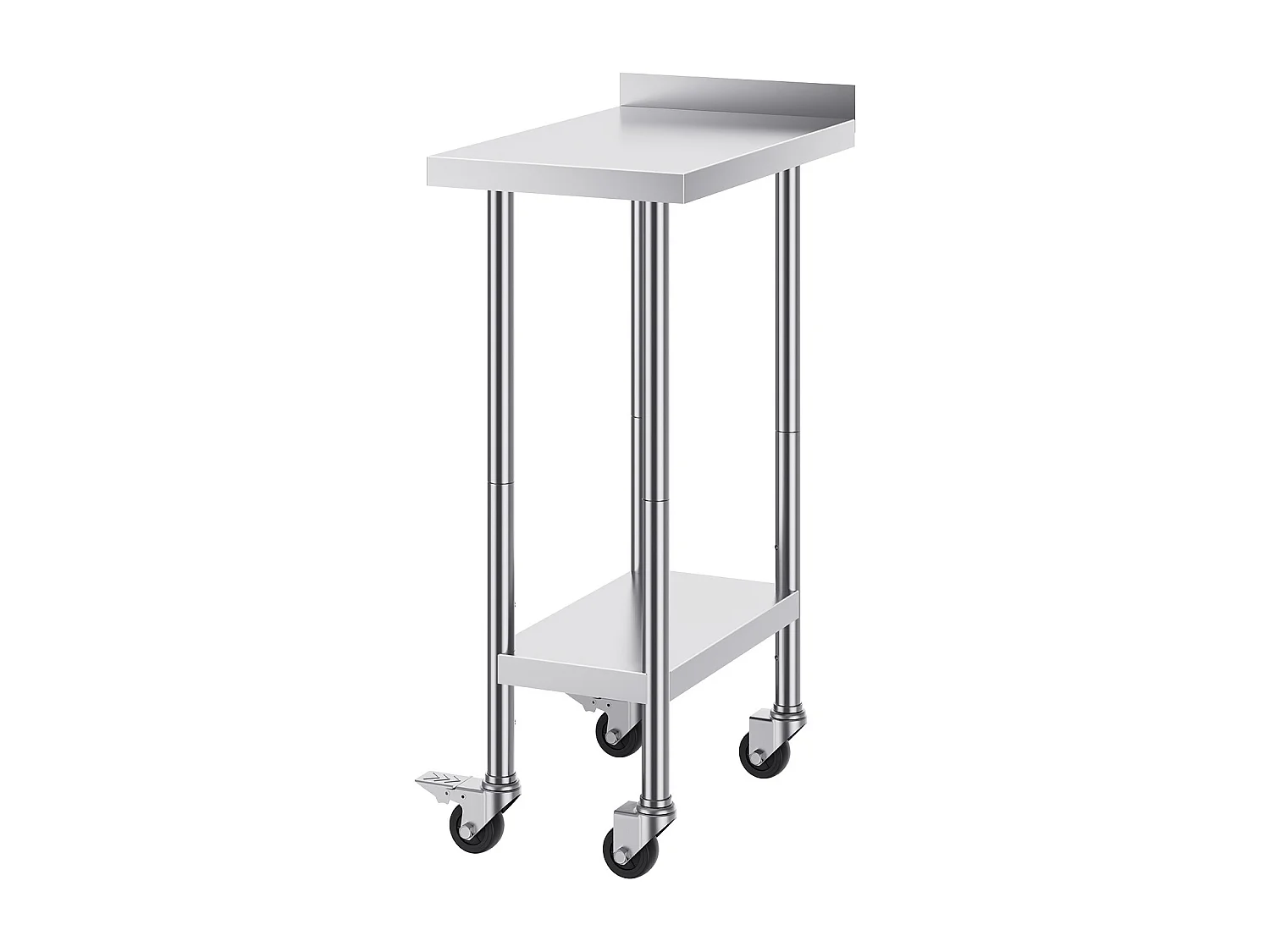 Werktafel SucceBuy RVS Werktafel 60.96 x 38.1 cm, Commerciële Voedselbereidingstafel met Wielen