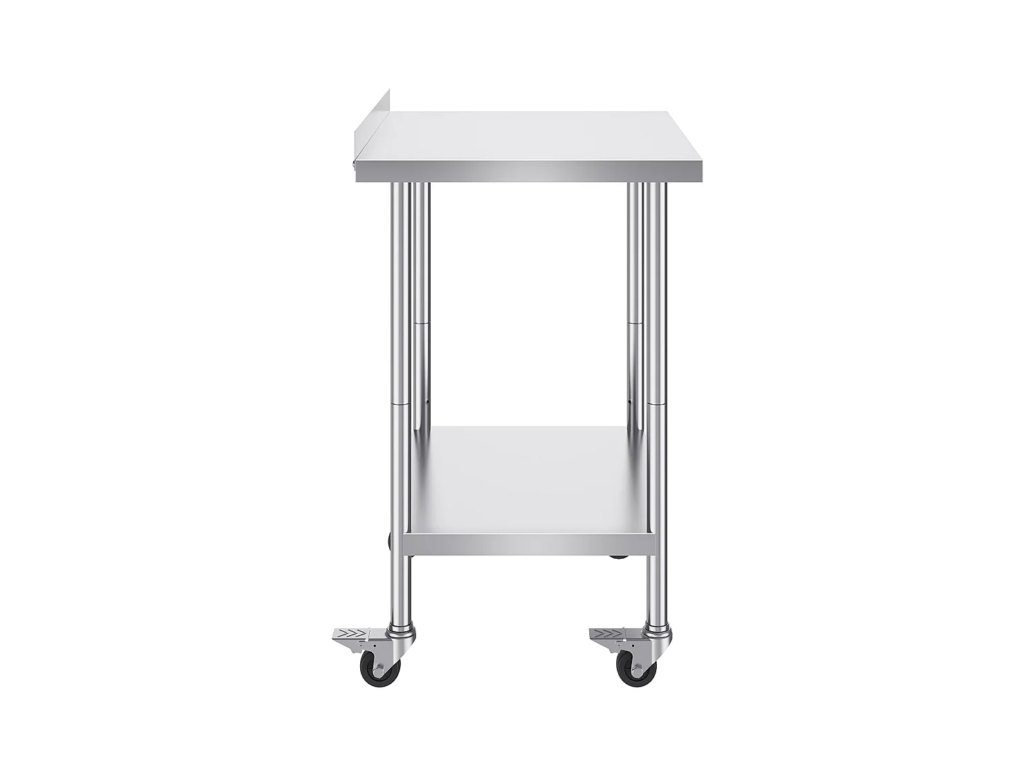 Mesa de Trabalho SucceBuy Mesa de Trabalho em Aço Inoxidável 60.96 x 76.2 cm, Mesa de Preparação de Alimentos Comercial com Rodízios