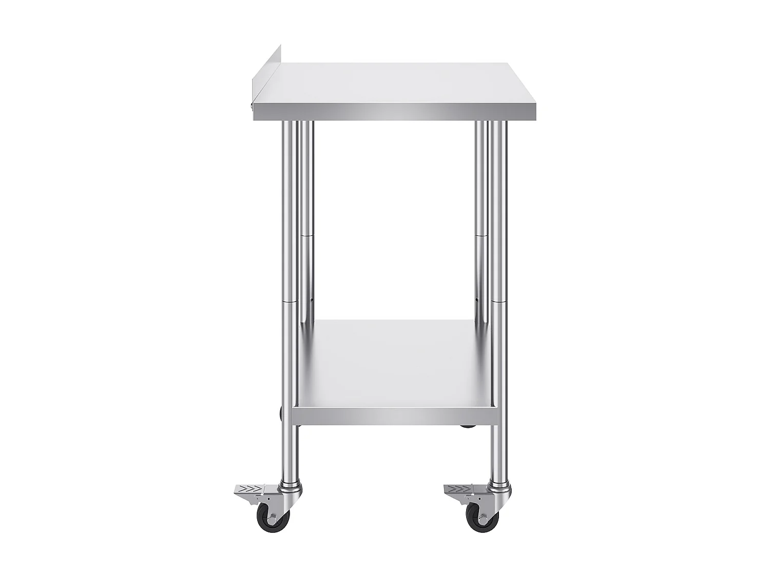 Table de Travail SucceBuy Table de Travail en Acier Inoxydable 60.96 x 76.2 cm Table de Préparation des Aliments Commerciale avec Roulettes