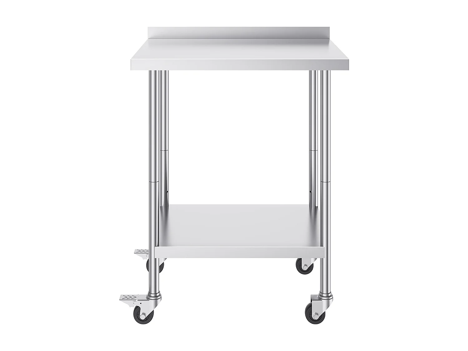 Table de Travail SucceBuy Table de Travail en Acier Inoxydable 60.96 x 76.2 cm Table de Préparation des Aliments Commerciale avec Roulettes