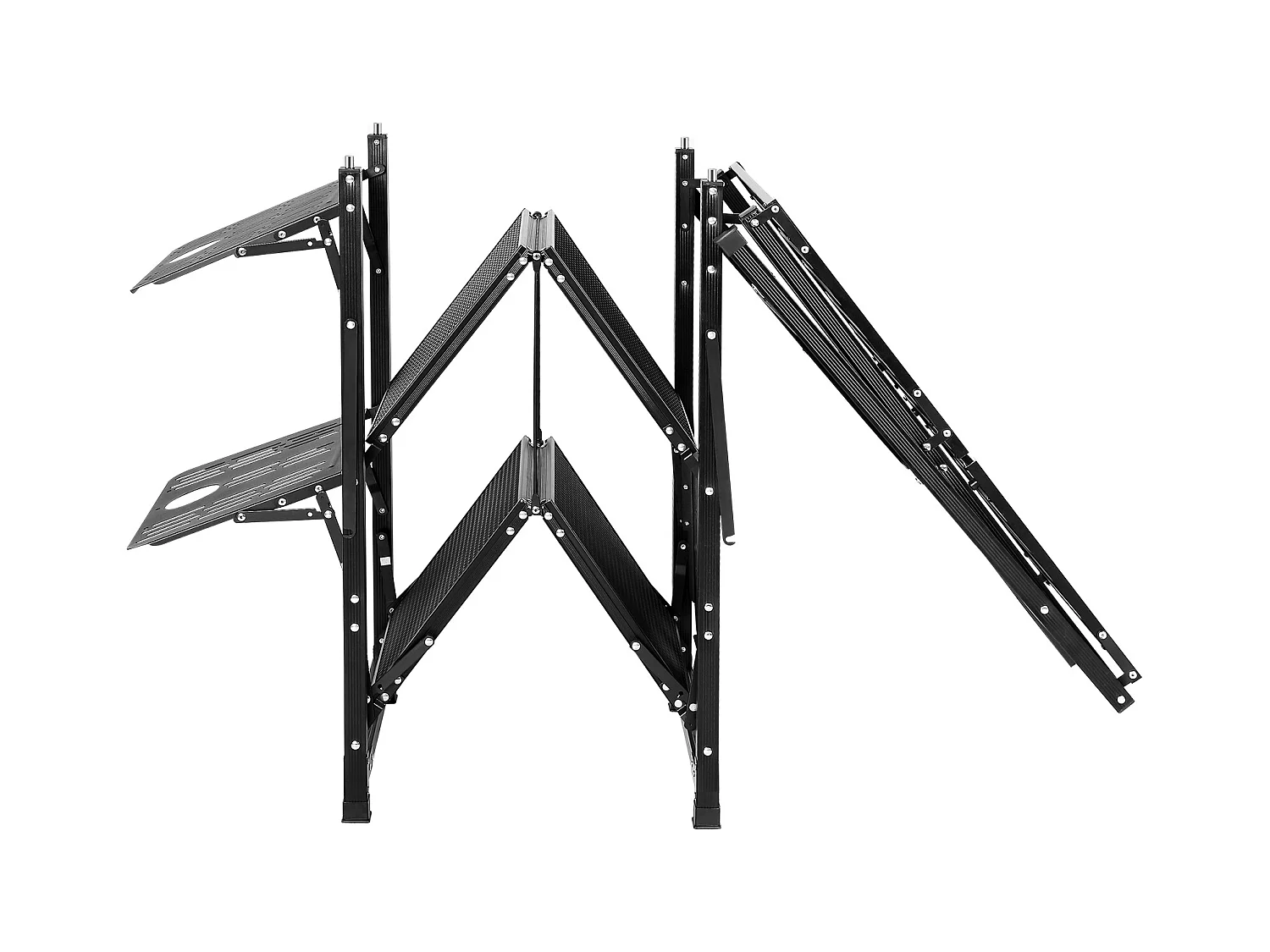 Table de Cuisine de Camping Pliante avec Station de Cuisson, Étagères et Évier