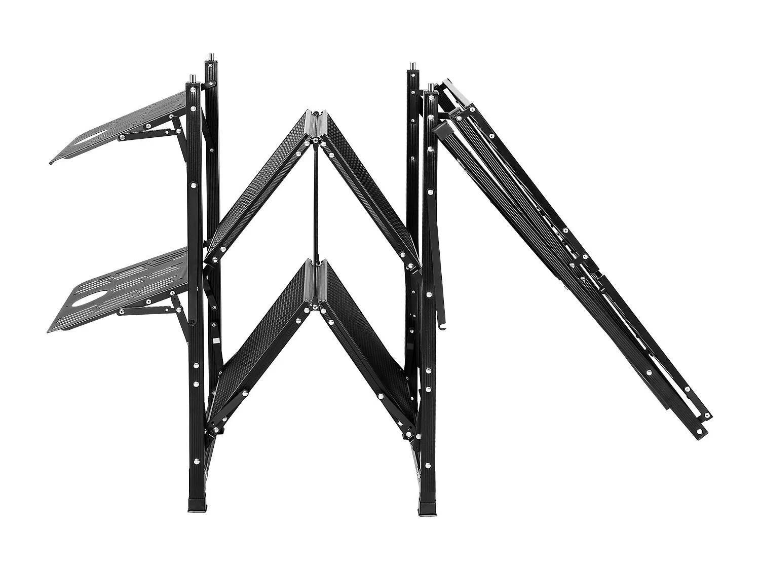 Table de Cuisine de Camping Pliante avec Station de Cuisson, Étagères et Évier