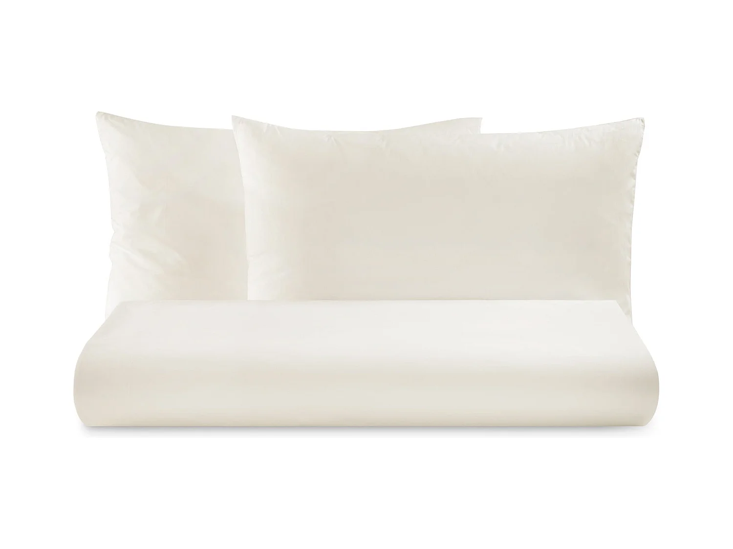 Parure lenzuolo in puro cotone tinta unita beige (220x290cm)