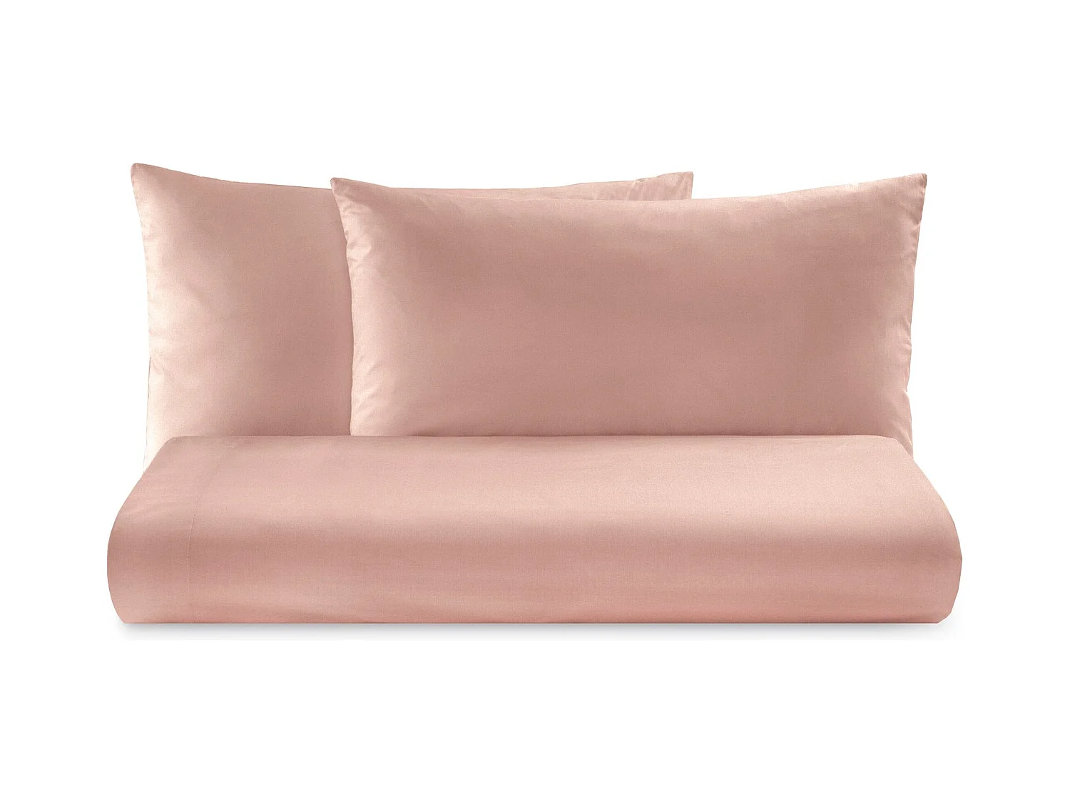 Parure lenzuolo in puro cotone tinta unita rosa (220x290cm)