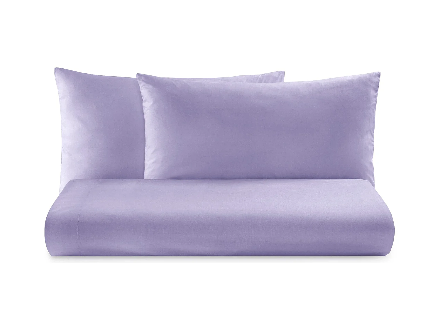 Parure lenzuolo in puro cotone tinta unita lilla (200x290cm)