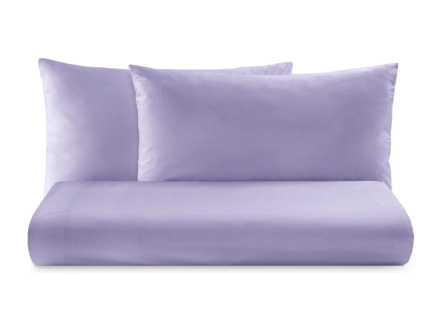 Parure lenzuolo in puro cotone tinta unita lilla (200x290cm)