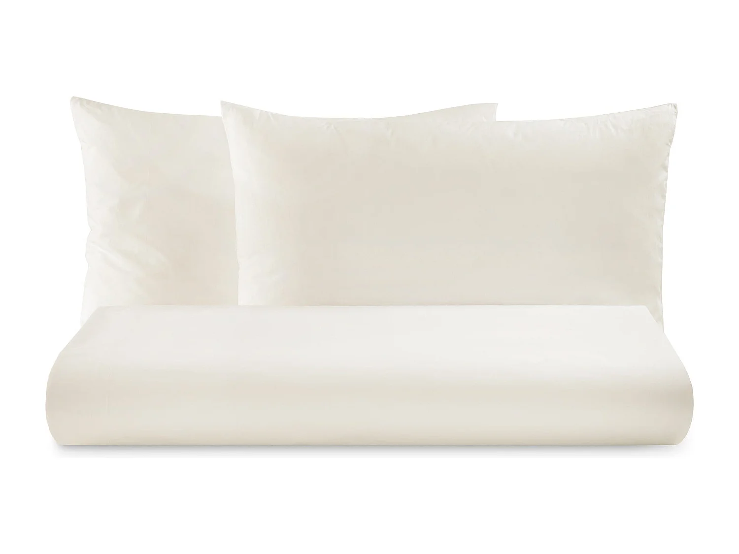 Parure lenzuolo in puro cotone tinta unita beige (160x290cm)