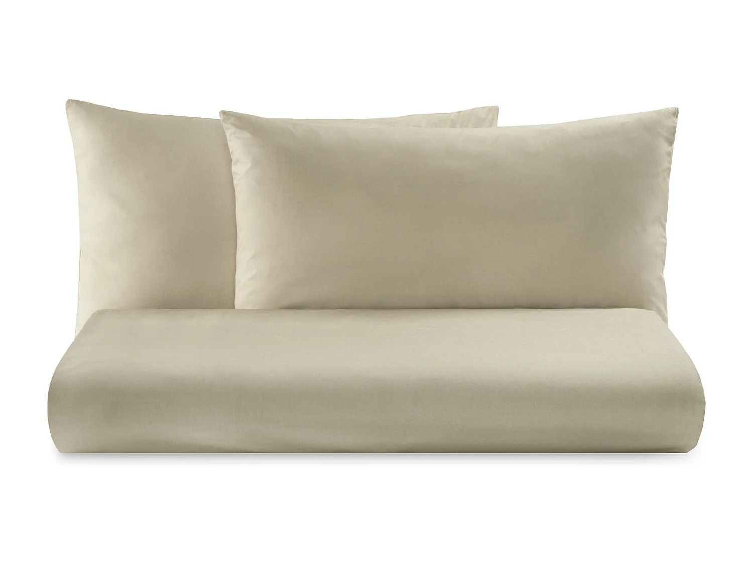 Parure lenzuolo in puro cotone tinta unita beige (160x290cm)