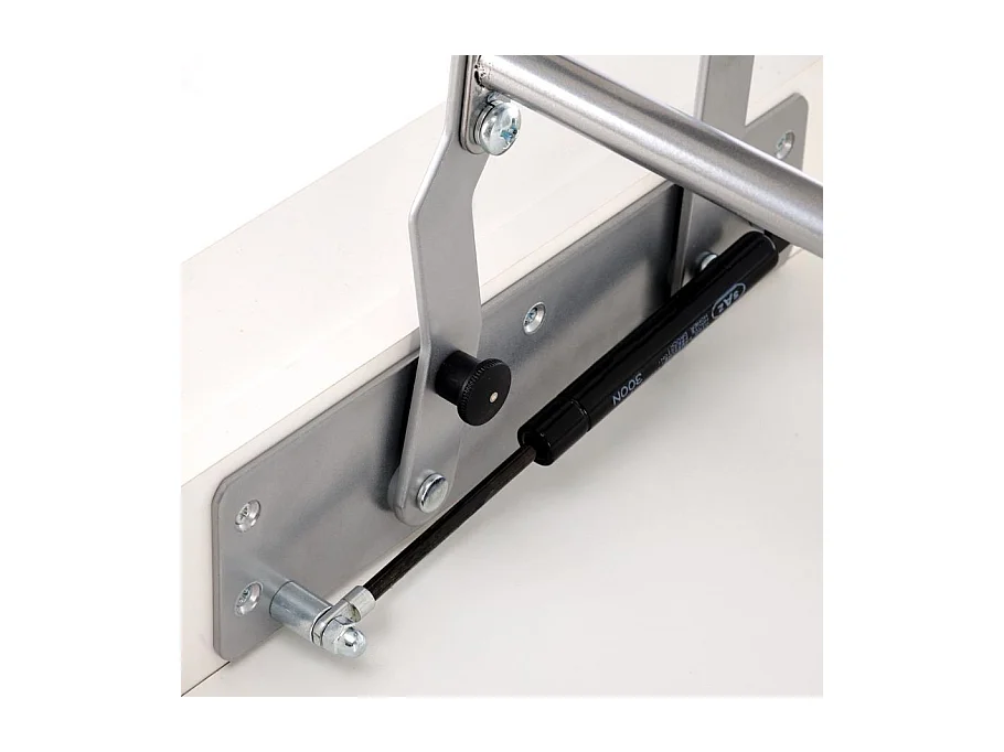 Table basse 120 x 65 cm blanche avec plateau relevable GEMMA