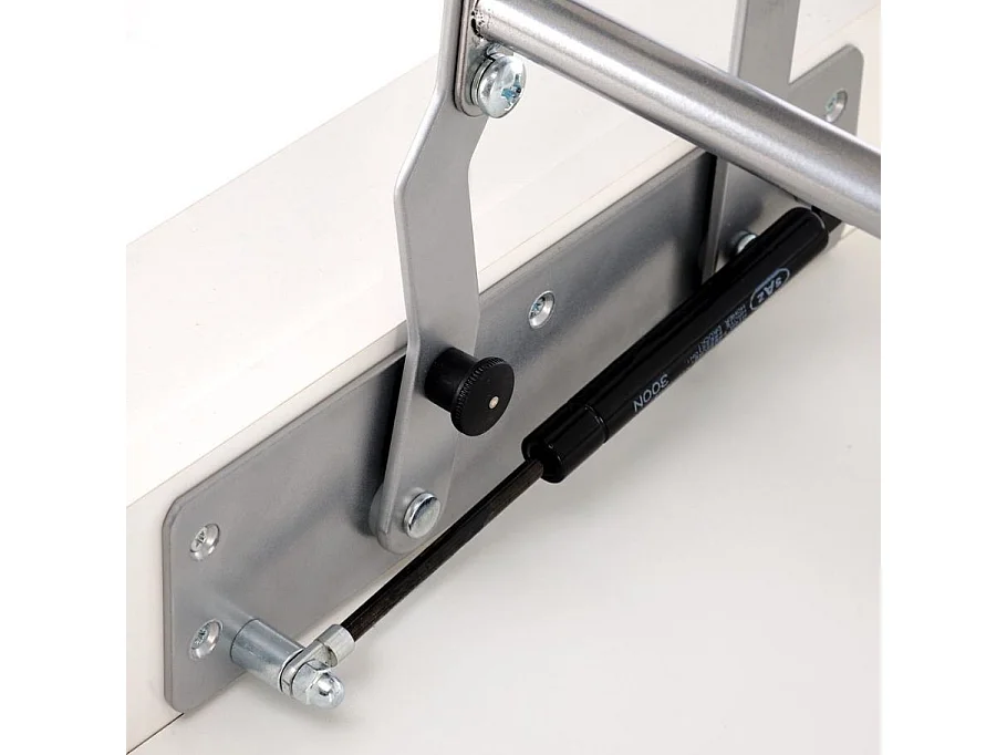 Table basse 120 x 65 cm blanche avec plateau relevable GEMMA