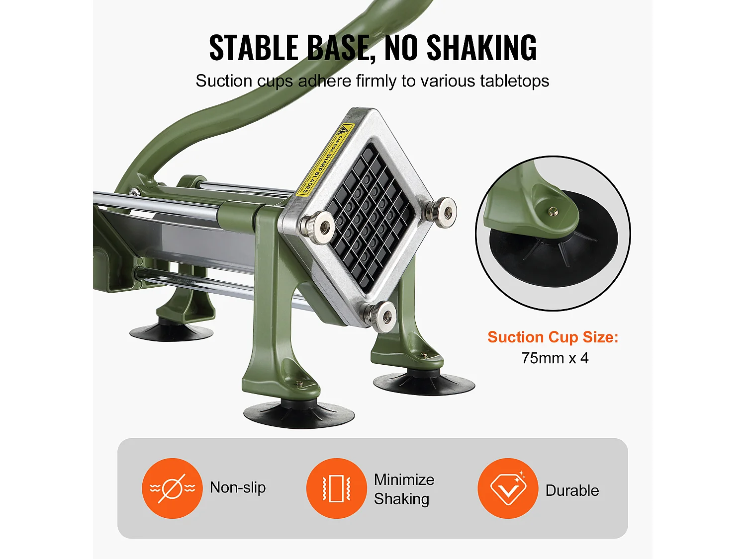 Krajalnica do Frytek i Warzyw, SucceBuy ze Stali Nierdzewnej z Ostrzem do Warzyw