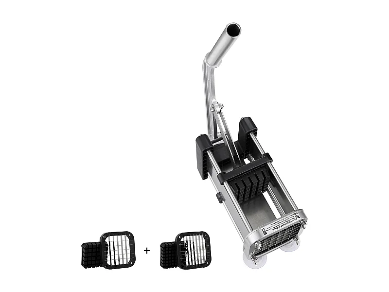 Cortador de Batatas Fritas e Legumes, SucceBuy Cortador de Batatas Fritas em Aço Inoxidável com 2 Lâminas para Batatas e Legumes