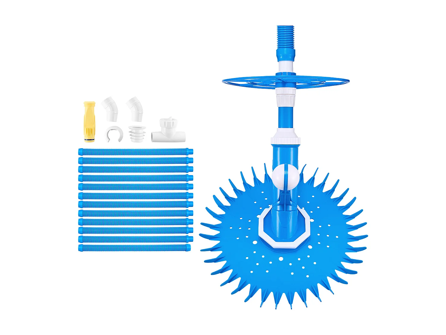 Aspirateur de Piscine, SucceBuy Aspirateur de Piscine avec 12 Tuyaux – Aspirateur pour Piscines Creusées et Hors Sol