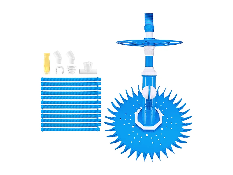 Aspirateur de Piscine, SucceBuy Aspirateur de Piscine avec 12 Tuyaux – Aspirateur pour Piscines Creusées et Hors Sol
