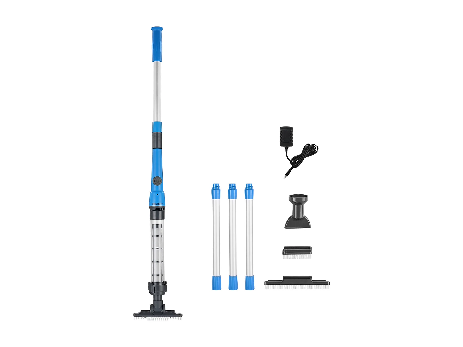 Aspirateur de Piscine, SucceBuy Aspirateur de Piscine Rechargeable 32 L/min avec Autonomie d'une Heure et Rallonge