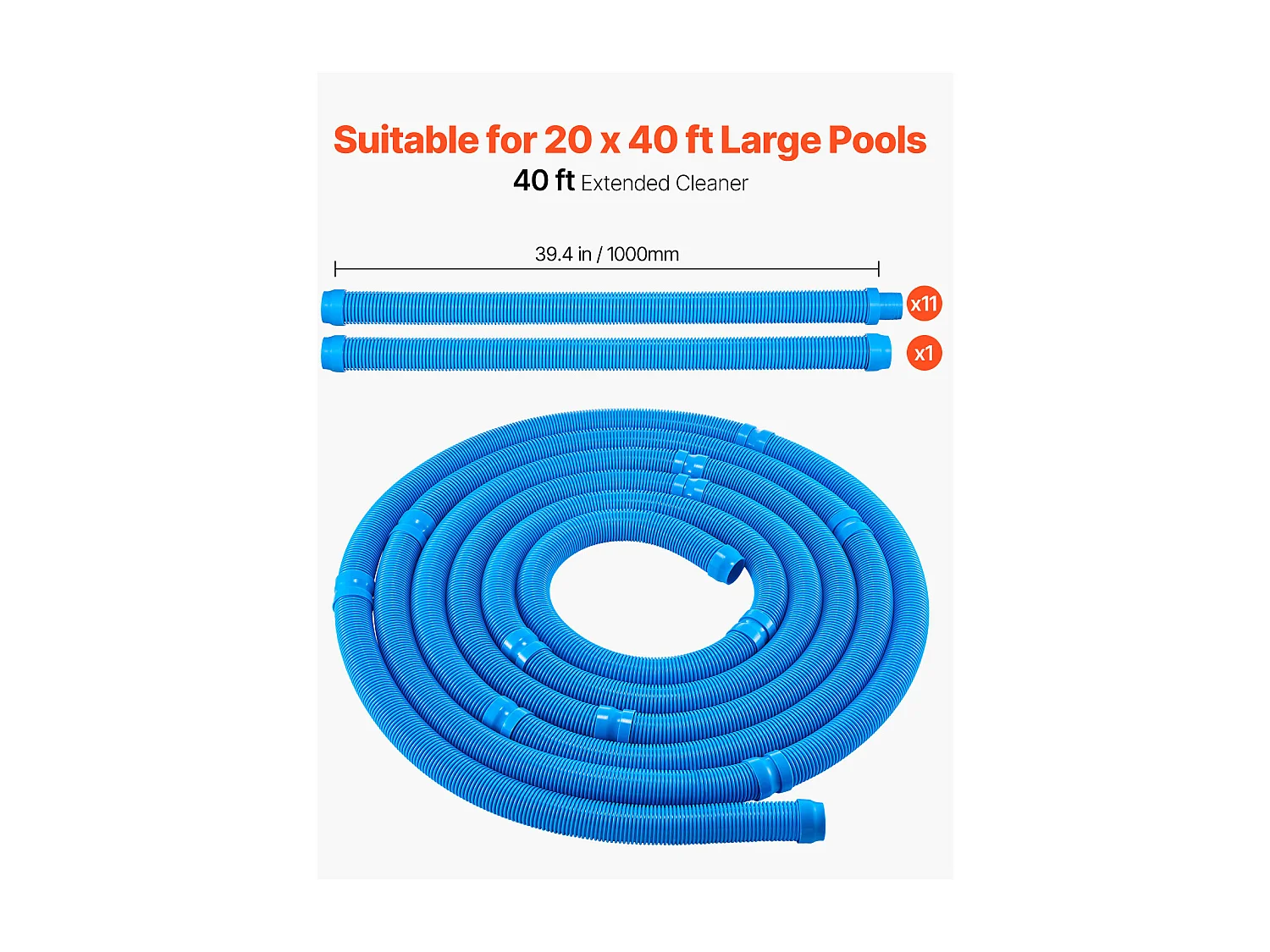 Pool-Staubsauger, SucceBuy Automatischer Pool-Staubsauger mit 2-Rad-System