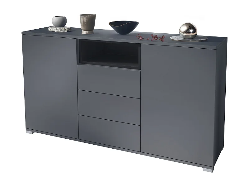 SIDEBOARD Skadu Schwarz matt