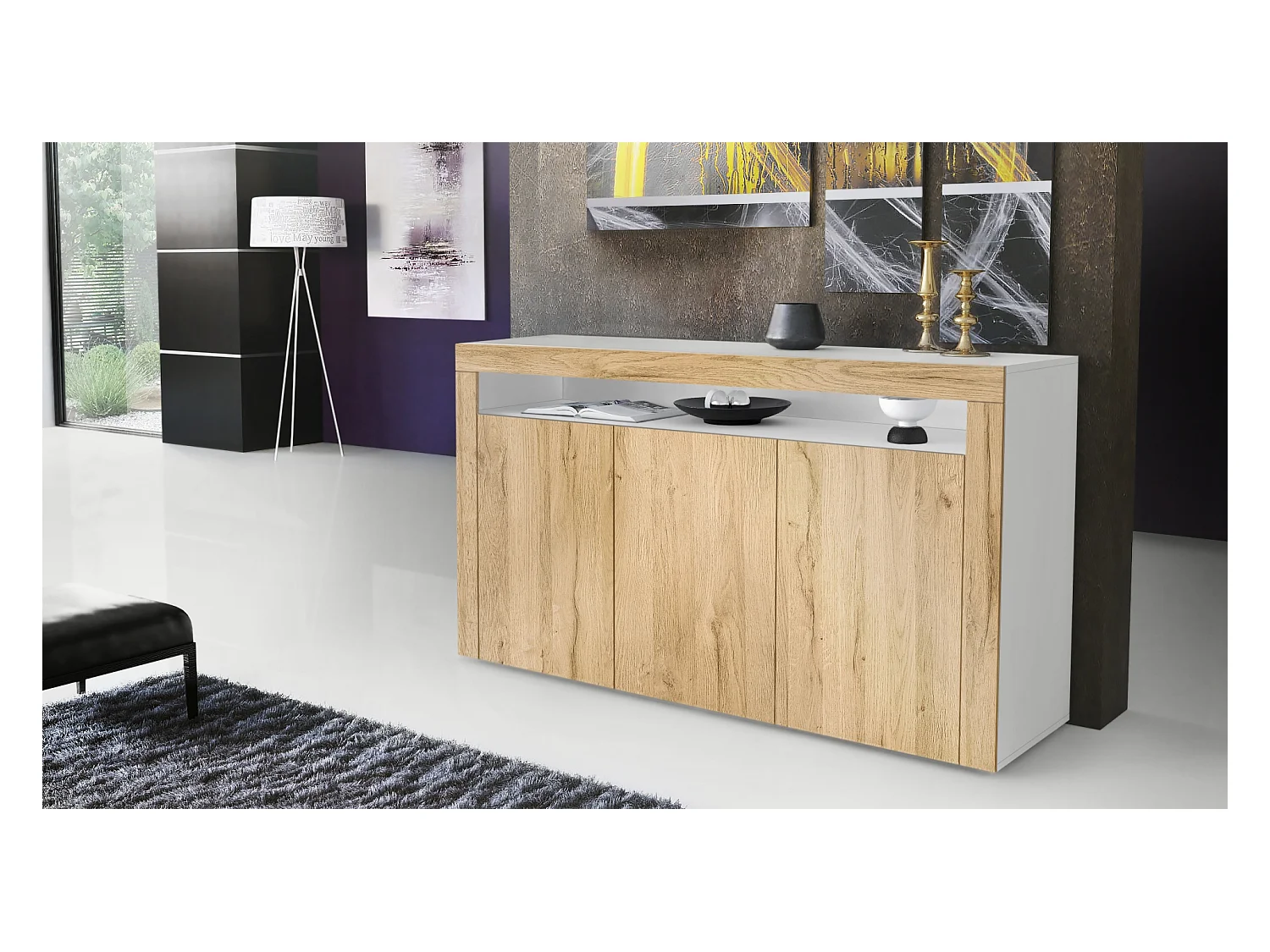 SIDEBOARD Valencia Eiche Natur/ Eiche Natur