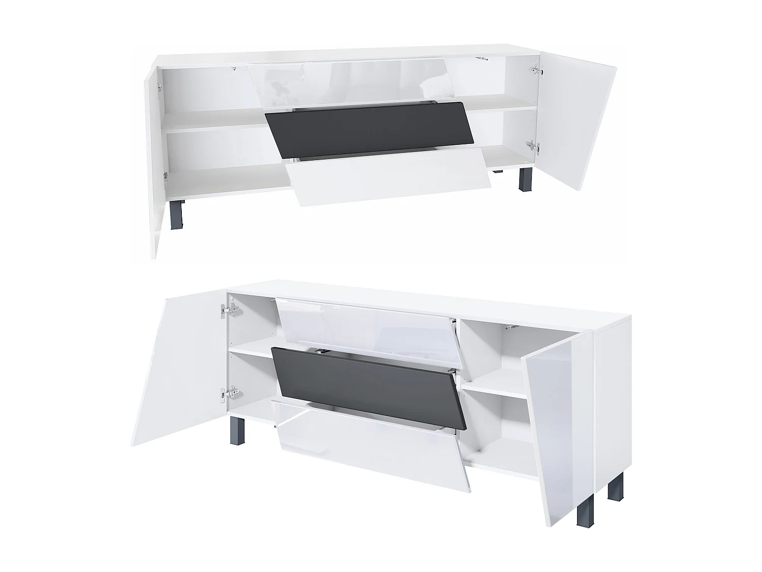 SIDEBOARD Houston Schwarz matt