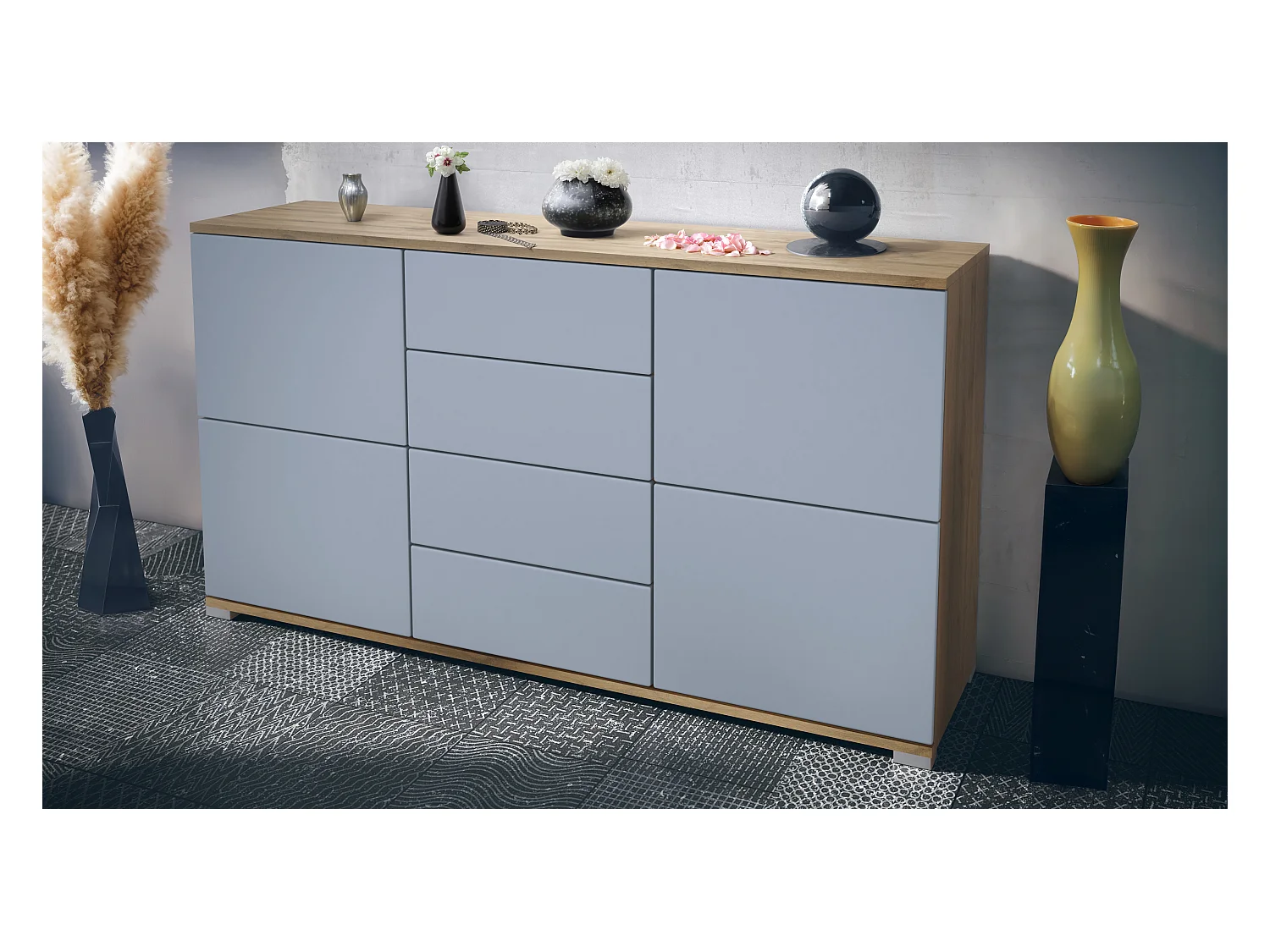 SIDEBOARD Rova Denim matt