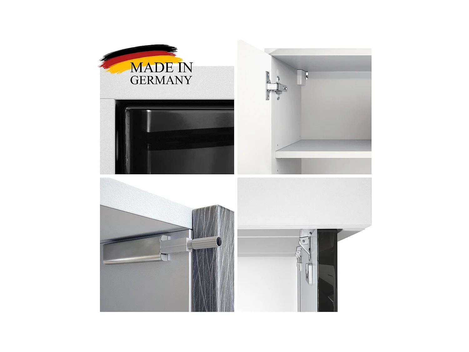 SIDEBOARD Cuba Türen in Weiß matt