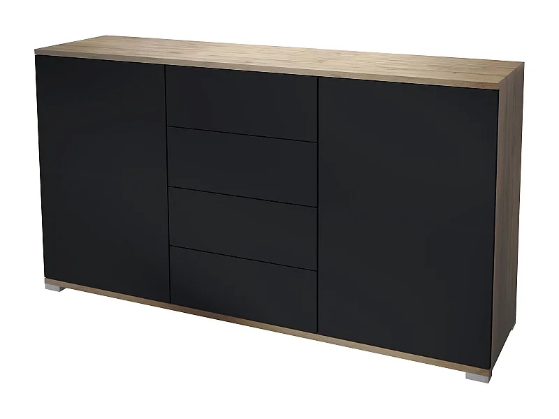 SIDEBOARD Santo Schwarz matt