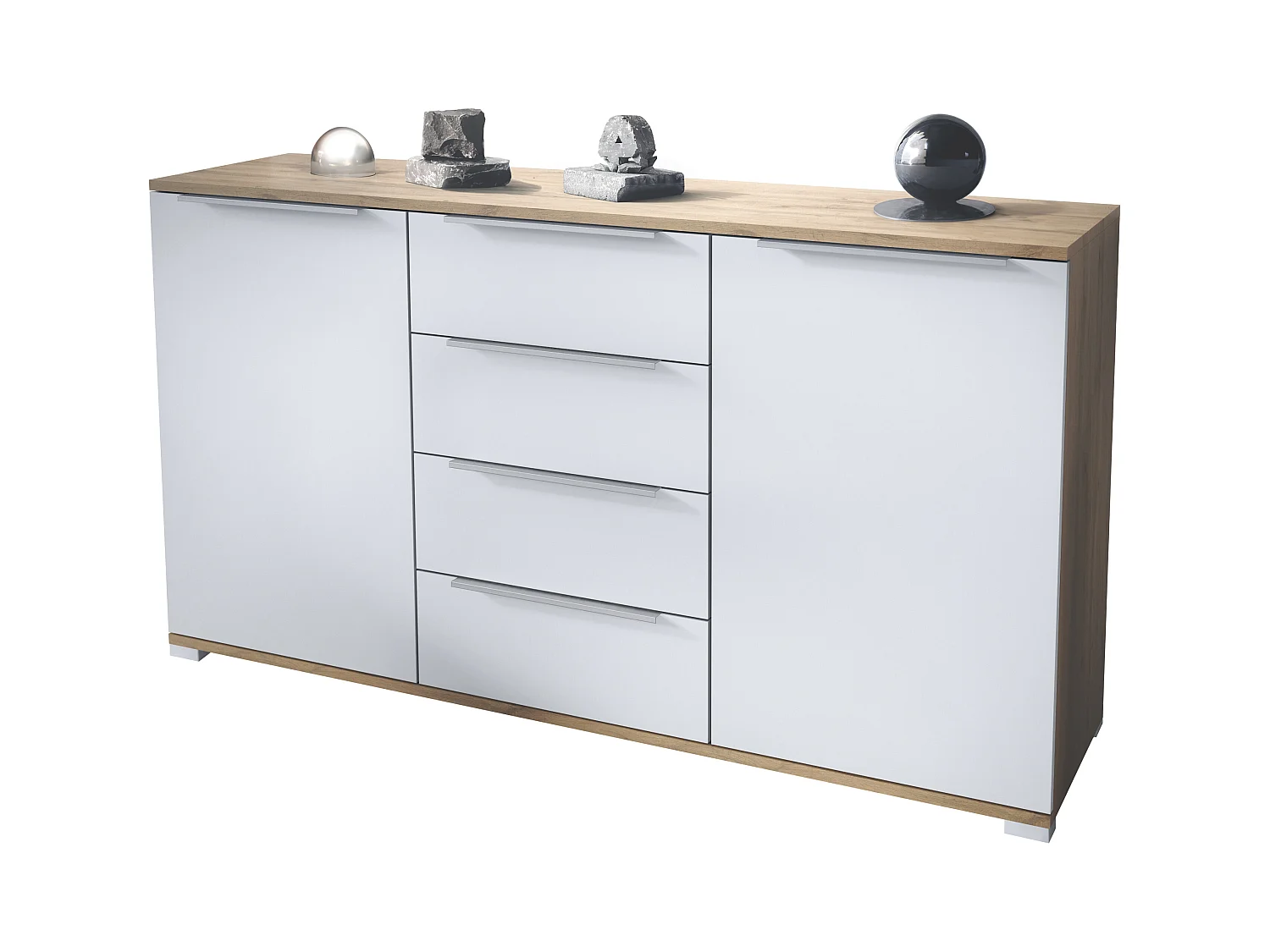 SIDEBOARD Linio Weiß matt