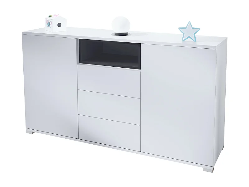 SIDEBOARD Skadu Schwarz matt