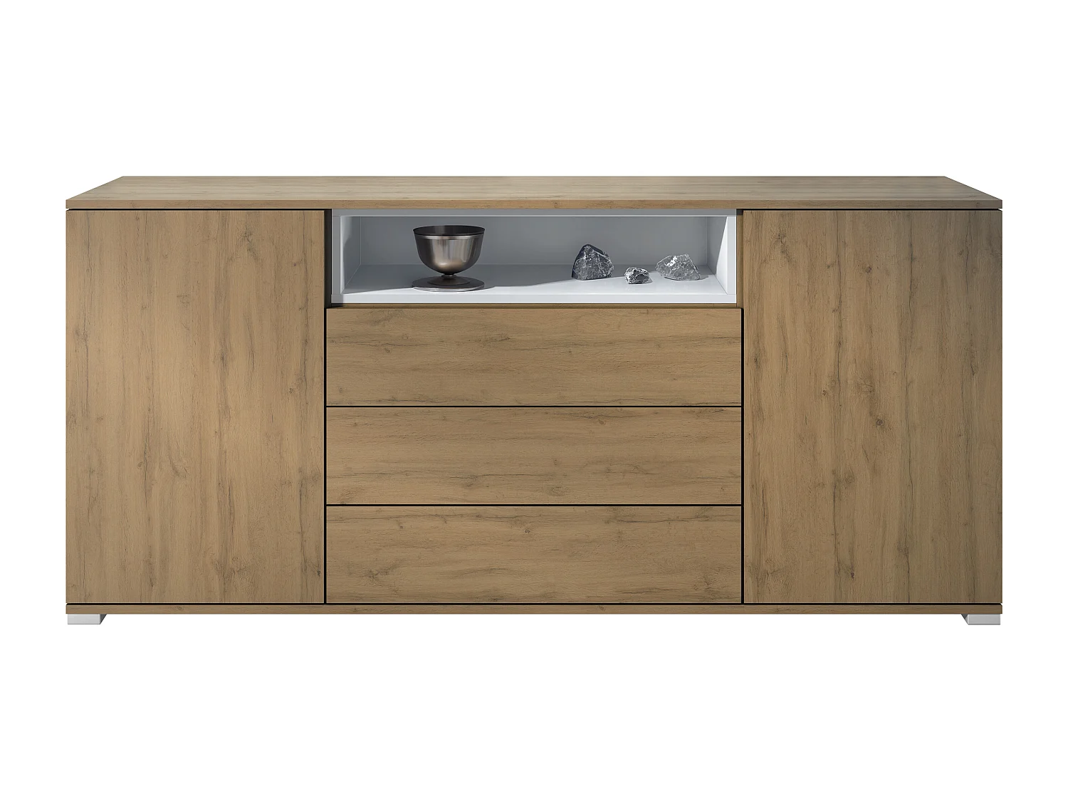 SIDEBOARD Skadu Weiß matt
