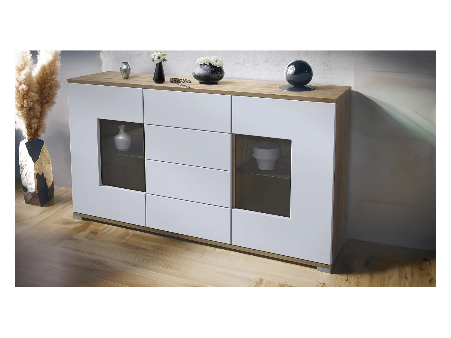 SIDEBOARD Grömitz Weiß matt