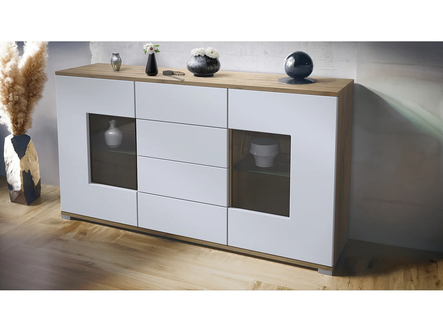 SIDEBOARD Grömitz Weiß matt