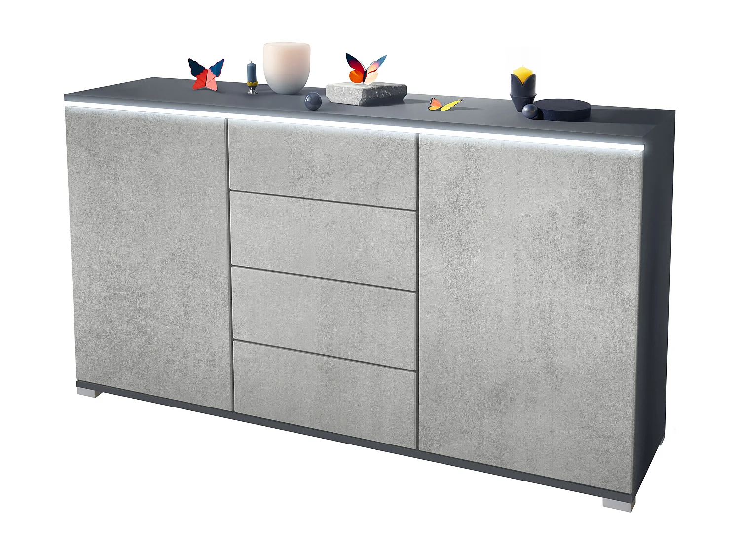 SIDEBOARD Faro Beton Oxid Optik