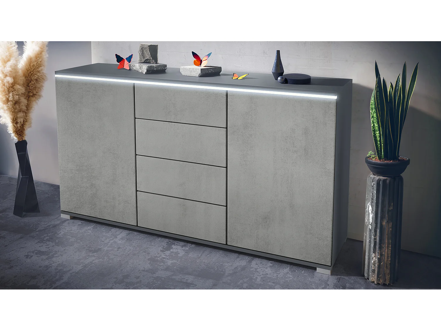 SIDEBOARD Faro Beton Oxid Optik
